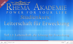 Rhema Akademie mit Katharine Siegling: Leiterschaft für Erweckung - Teil 1.2